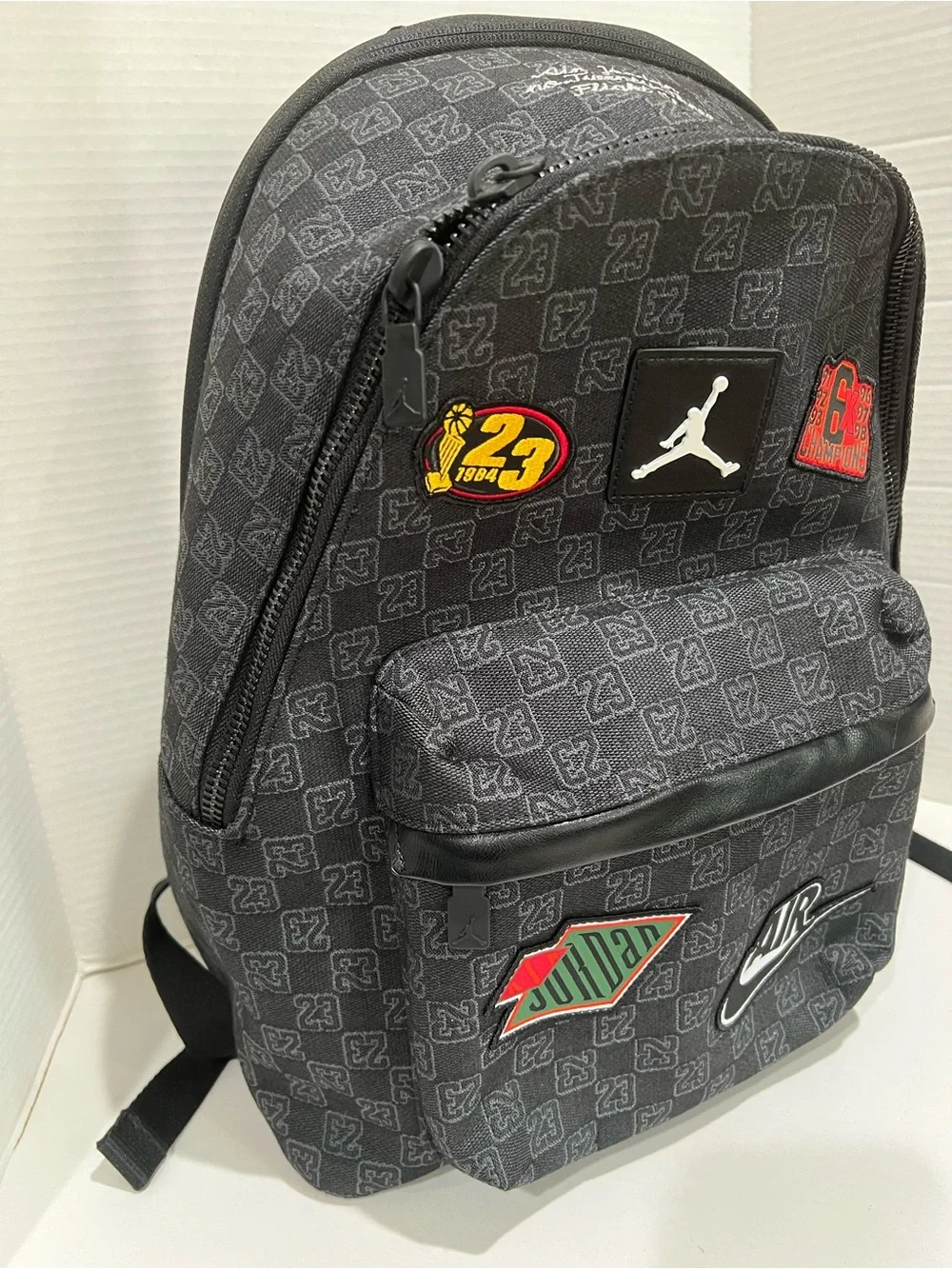 Air Jordan Monogram Backpack in Black/Patches Hard to Find! NEW!